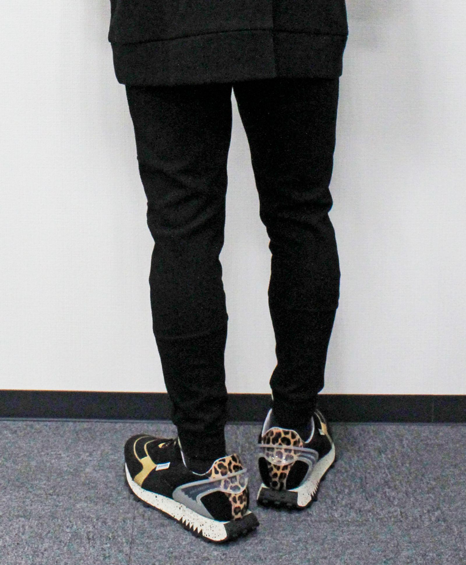 止水ジップスキニーパンツ / ブラック【120027】