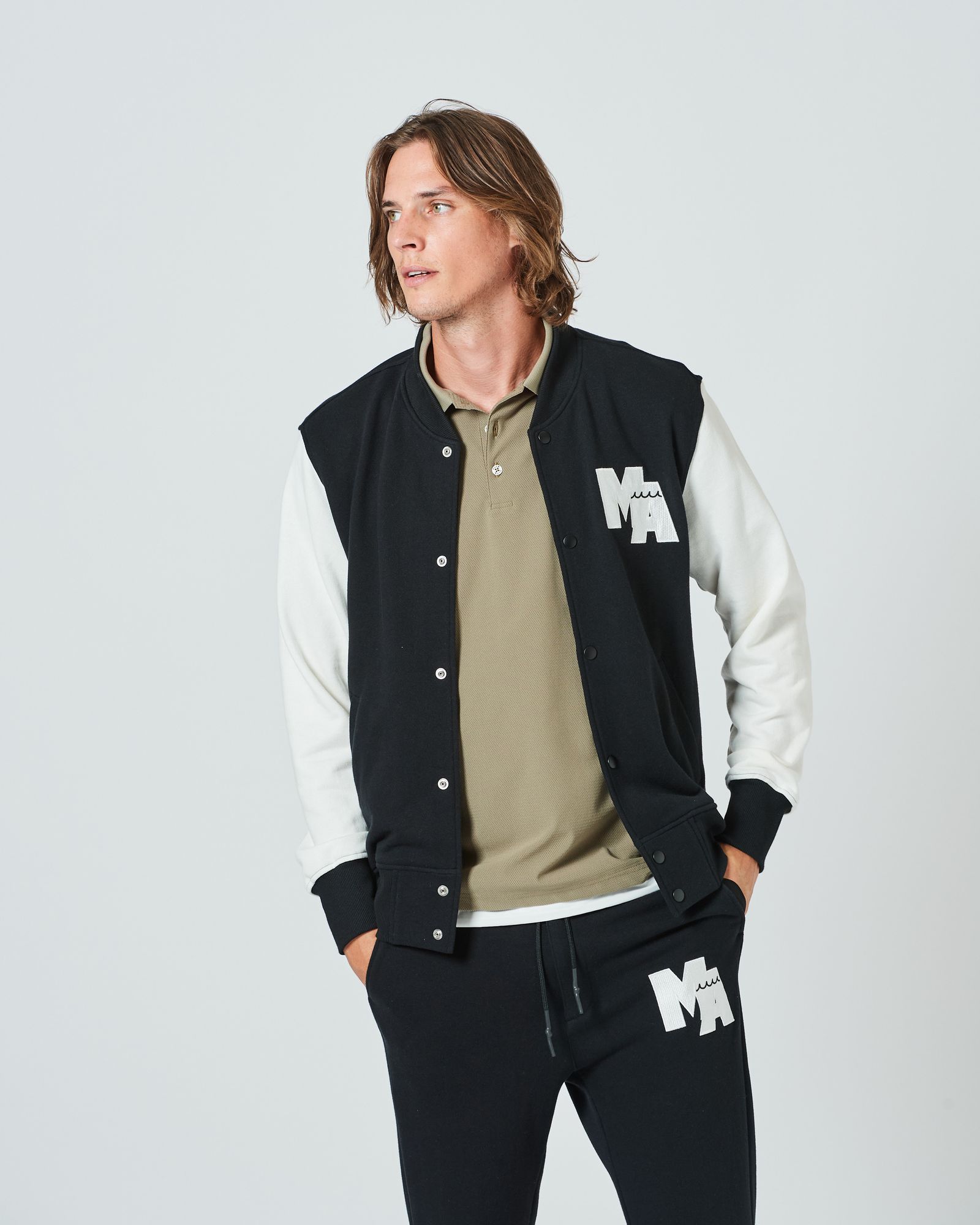 ACANTHUS - ACANTHUS x muta MARINE / muta Sweat Varsity Jacket / スタジャン /  GREY / MA2407 | femt