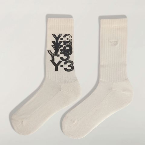 ソックス / Y-3 GRAPHIC CREW SOCKS / CHALK WHITE [KT3210-ACCS26]