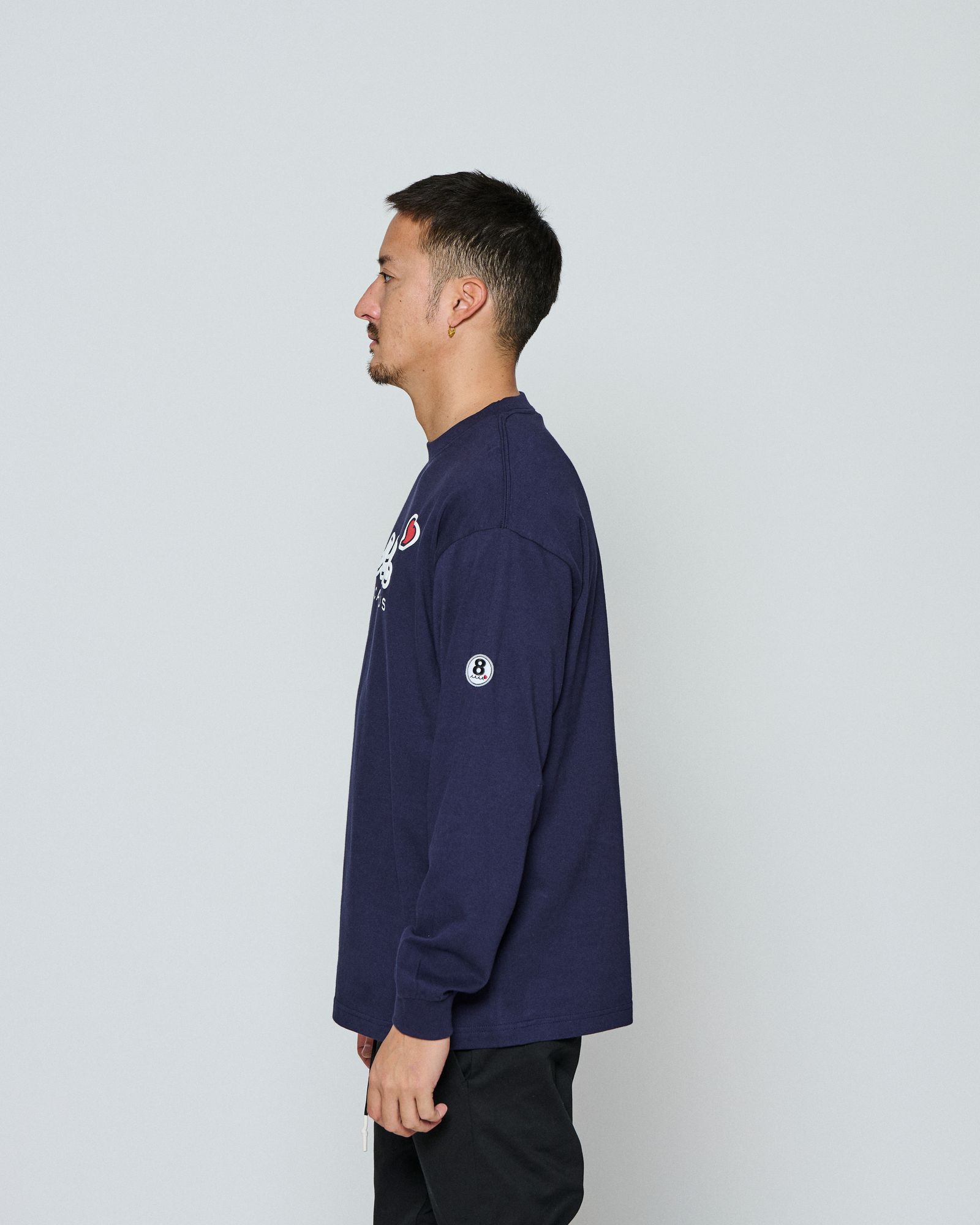 ☆先行予約☆ muta MARINE × ACANTHUS / スイートエクストラロゴロングスリーブTEE / Sweet Extra Logo L/S Tee / NAVY 【MA2698】