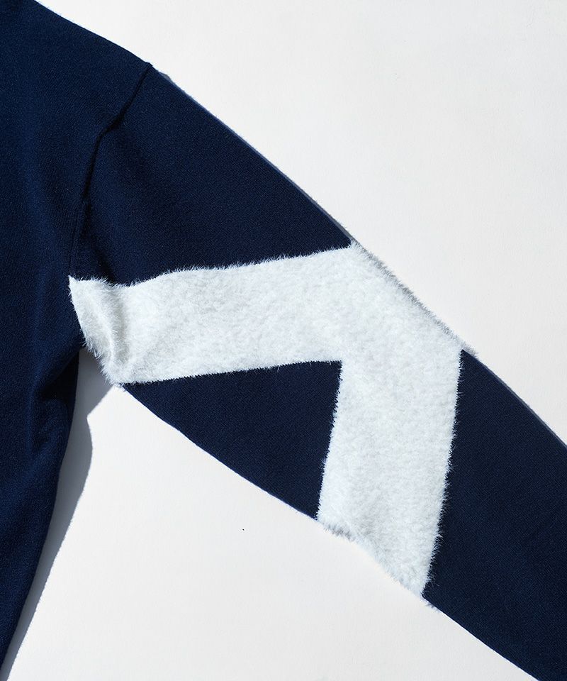 ACANTHUS x muta MARINE / muta Arm Line Knit / ニット / NAVY / MA2435
