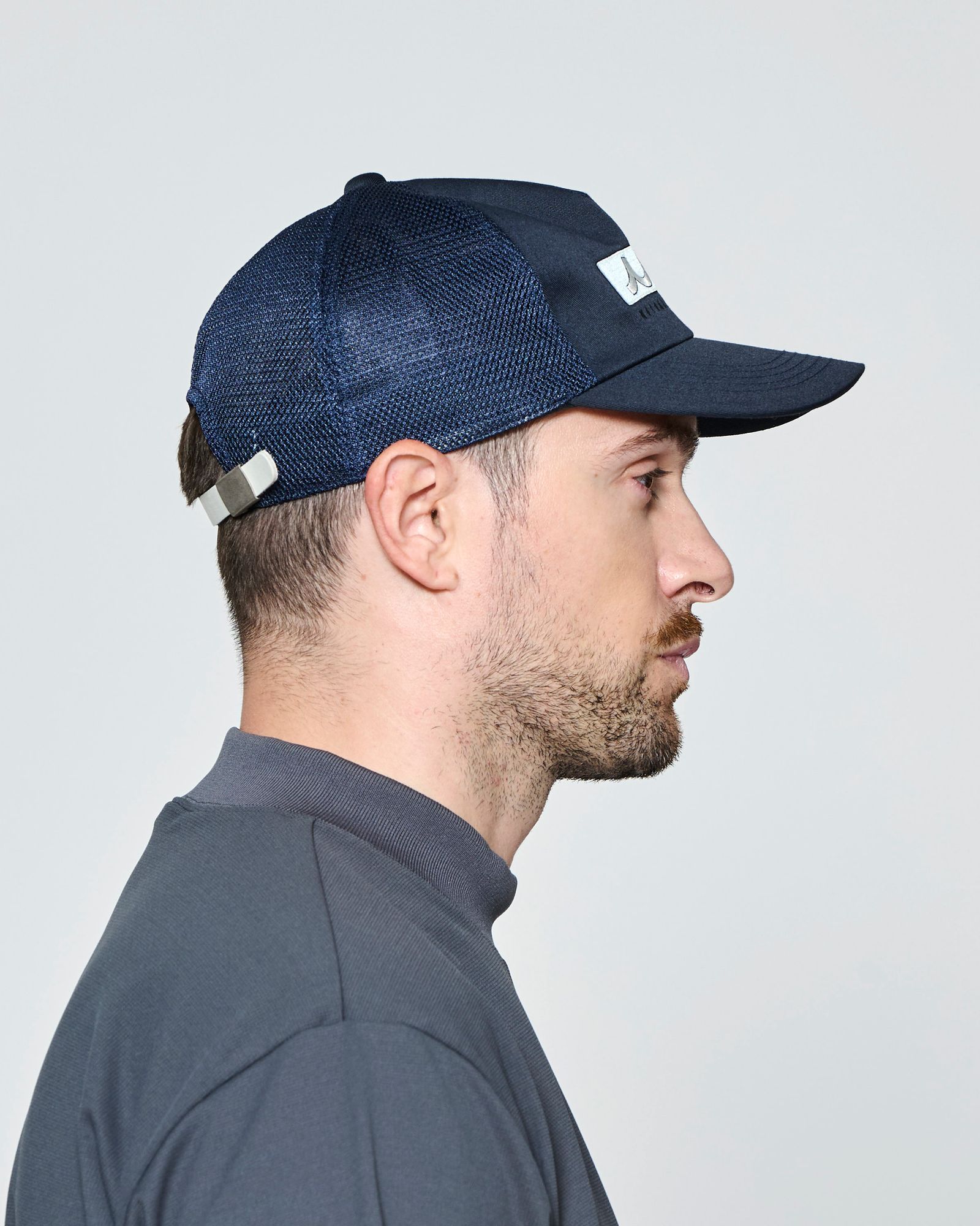☆先行予約☆muta MARINE × ACANTHUS  / ボックスロゴメッシュキャップ /  Box Logo Mesh Cap / NAVY【MA2721】