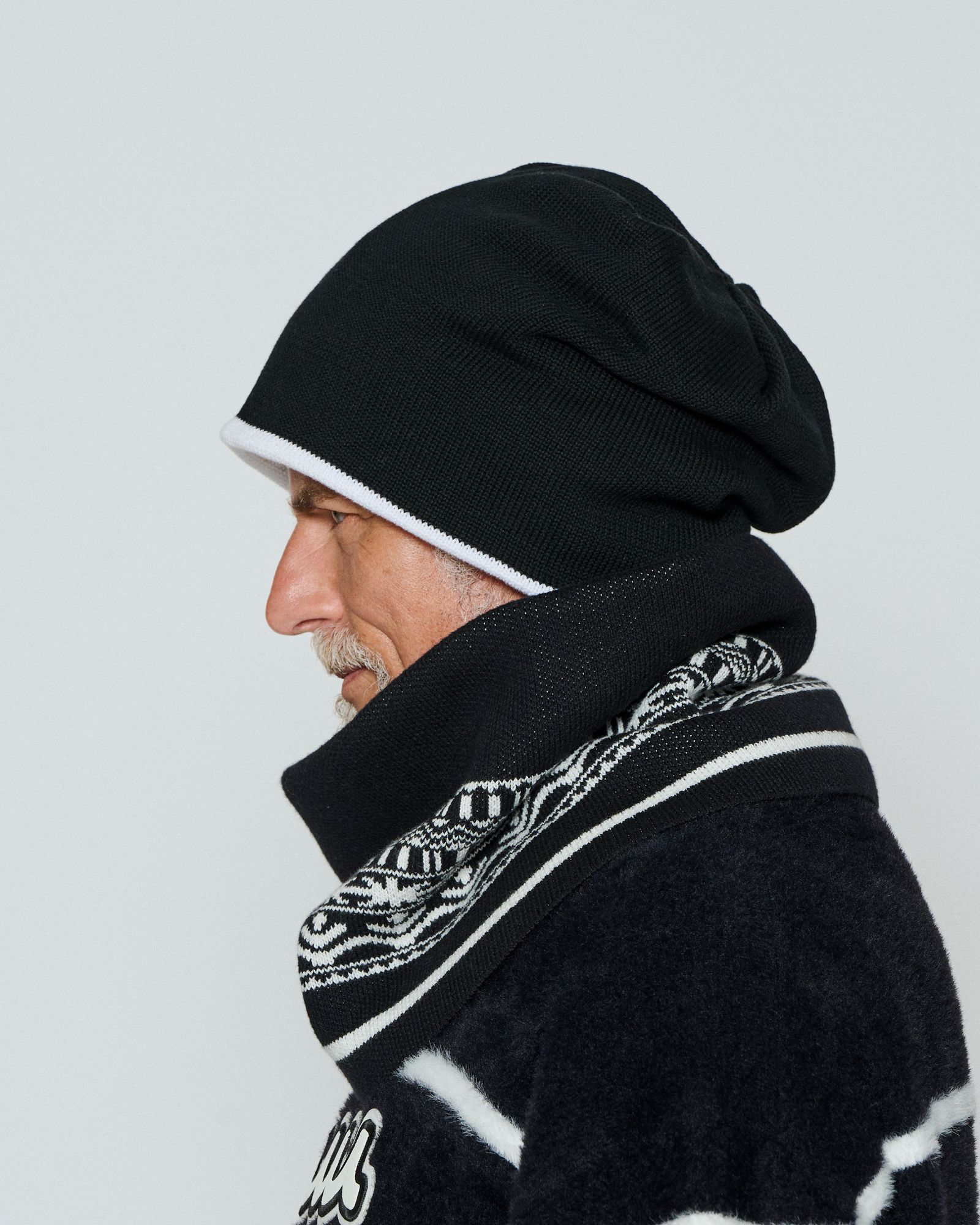 ☆先行予約☆ ネックウォーマー / Cotton Cashmere Neck Warmer / BLACK【KT2555】
