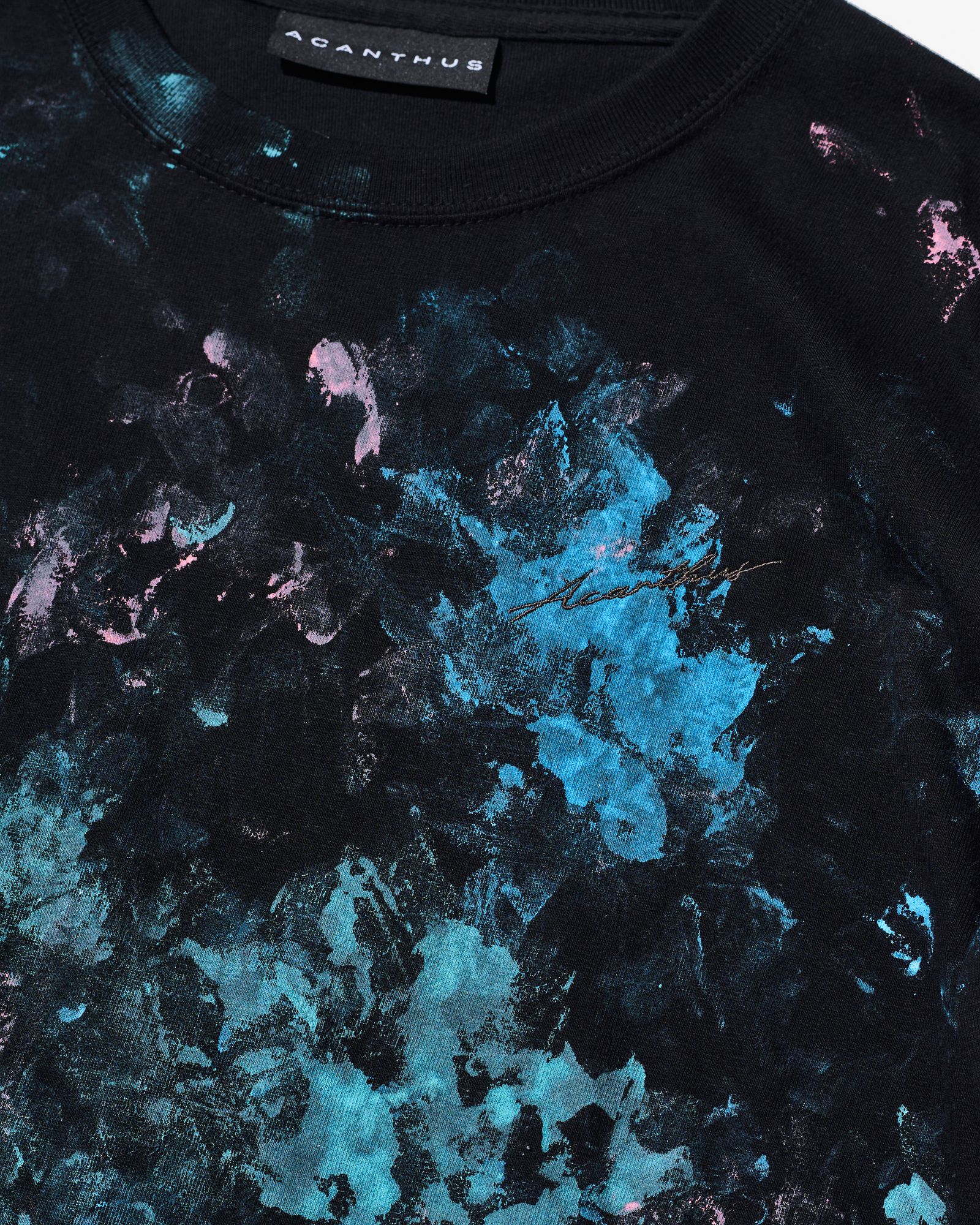☆先行予約☆  アブストラクトペイントロンTee / Abstract paint L/S Tee / BLACK 【CT2611】