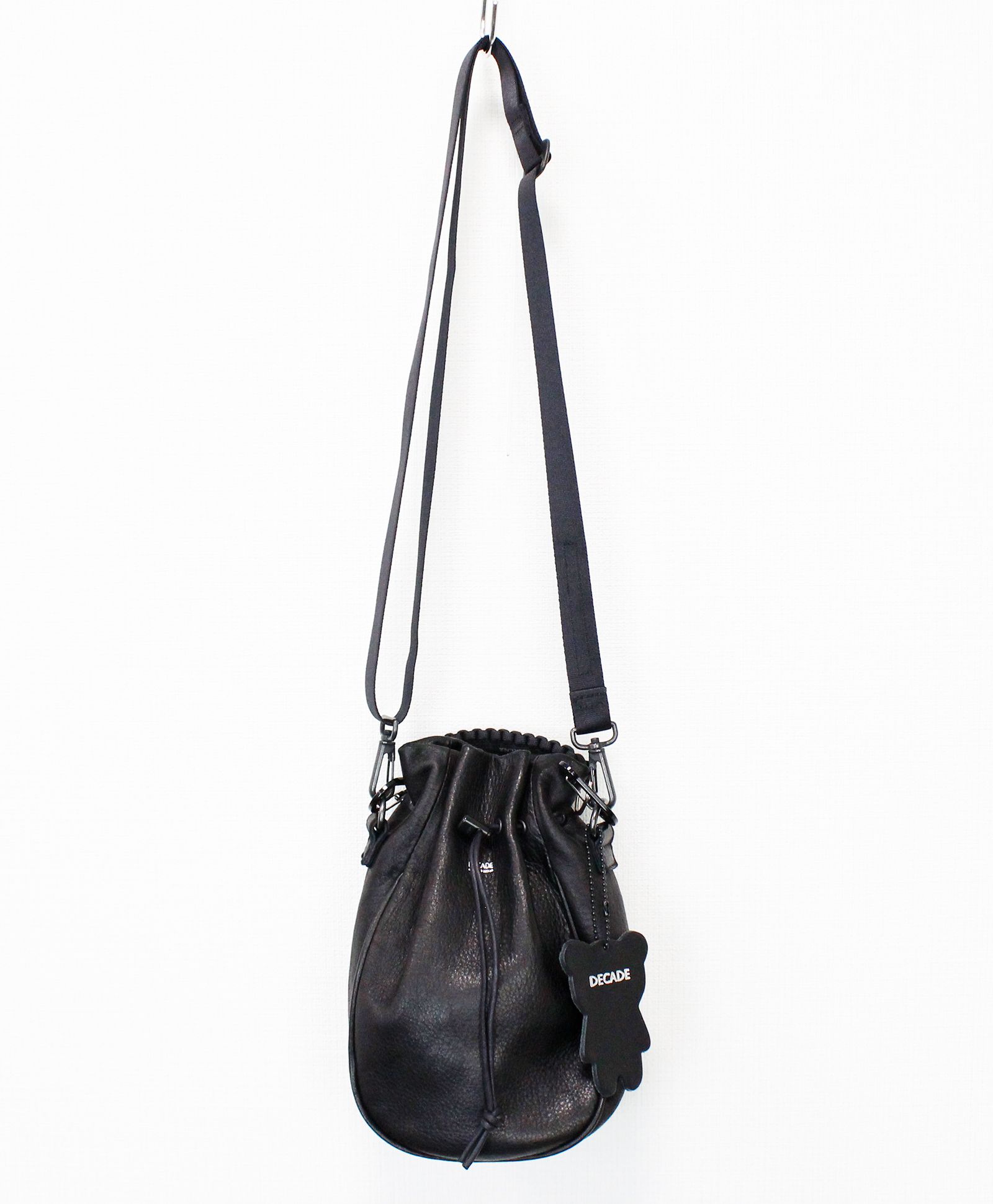 オイルドカウレザー・2wayミニショルダーバッグ / Oiled Cow Leather Shoulder Bag / B-BLACK [DCD-01517 B-BK]