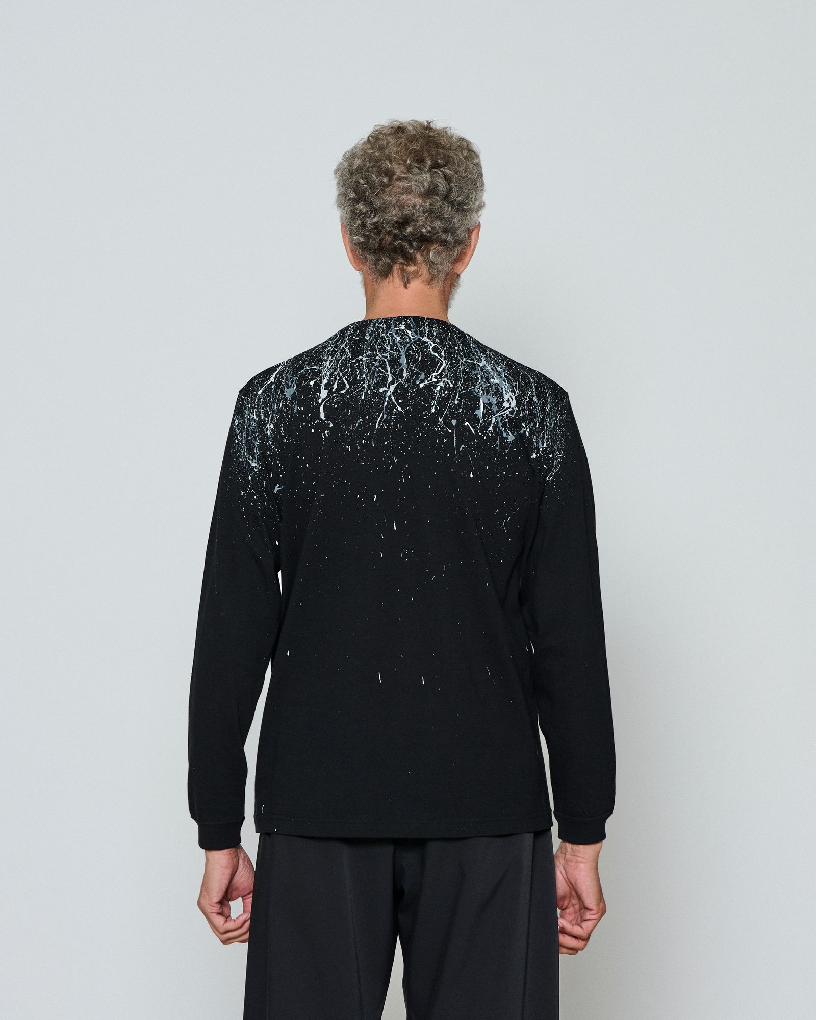 ☆先行予約☆  スプラッシュペイントロンTee / Splash paint L/S Tee / BLACK 【CT2610】