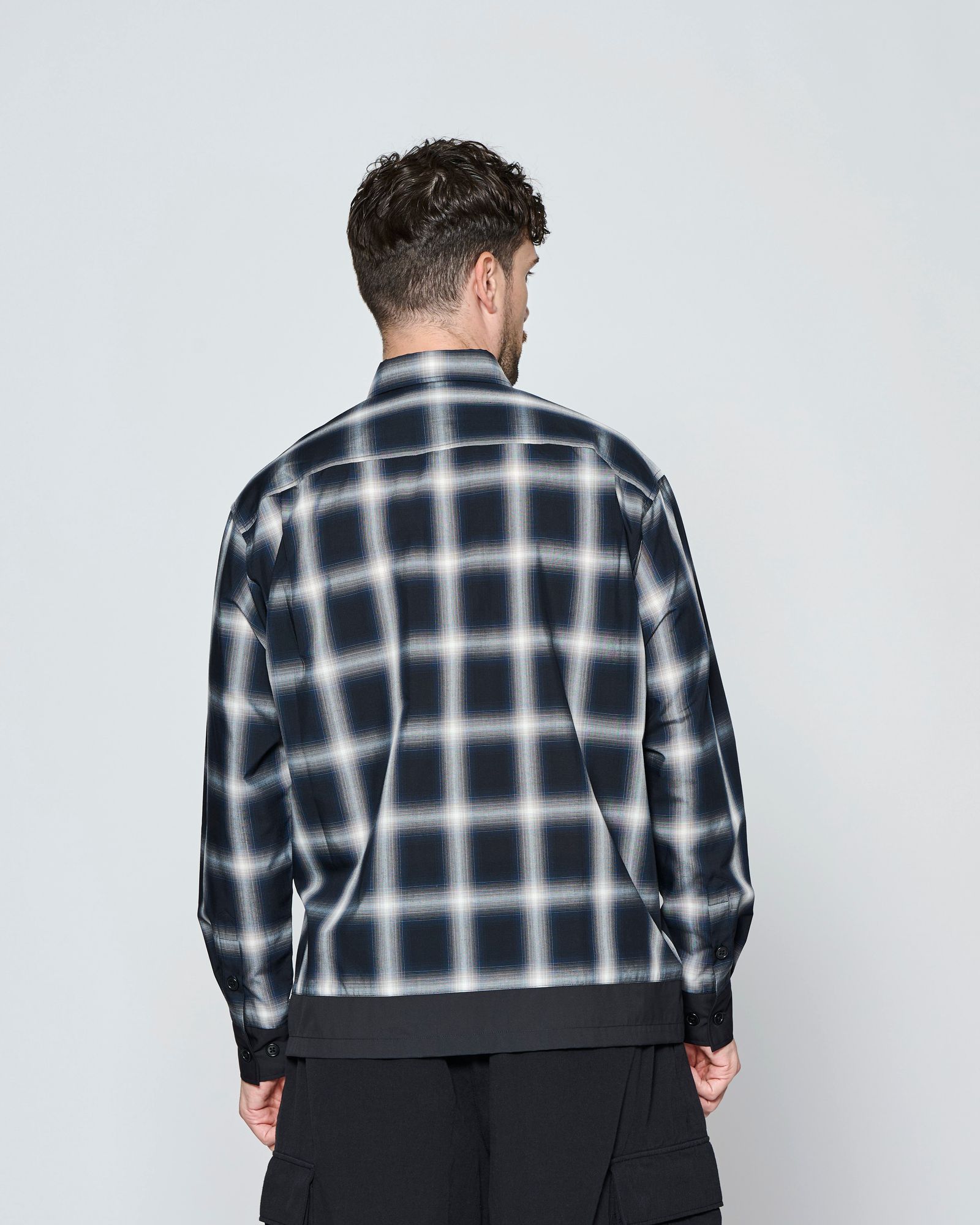 ☆先行予約☆ カラースイッチ チェックシャツ  /  Color Switching Check Shirt / BLACK CHECK 【SH2701】