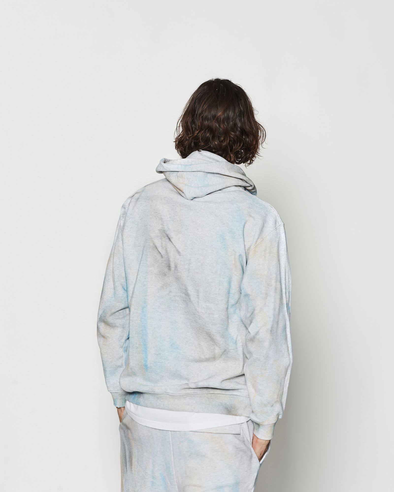 ☆先行予約☆ エイジングダイ スウェットフーディー / パーカー / Aging Dye Hooded Sweatshirt / GREY【HJ2602】
