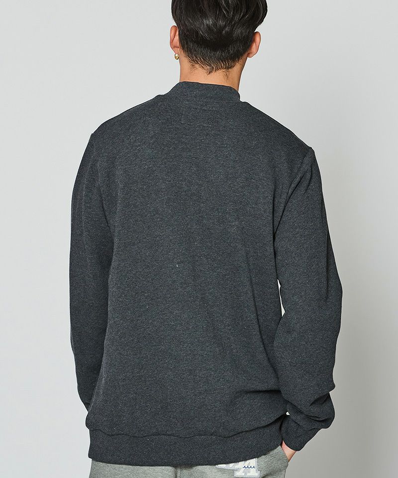 ACANTHUS x muta MARINE / muta Mockneck Sweatshirt / スウェット / CHARCOAL / MA2430
