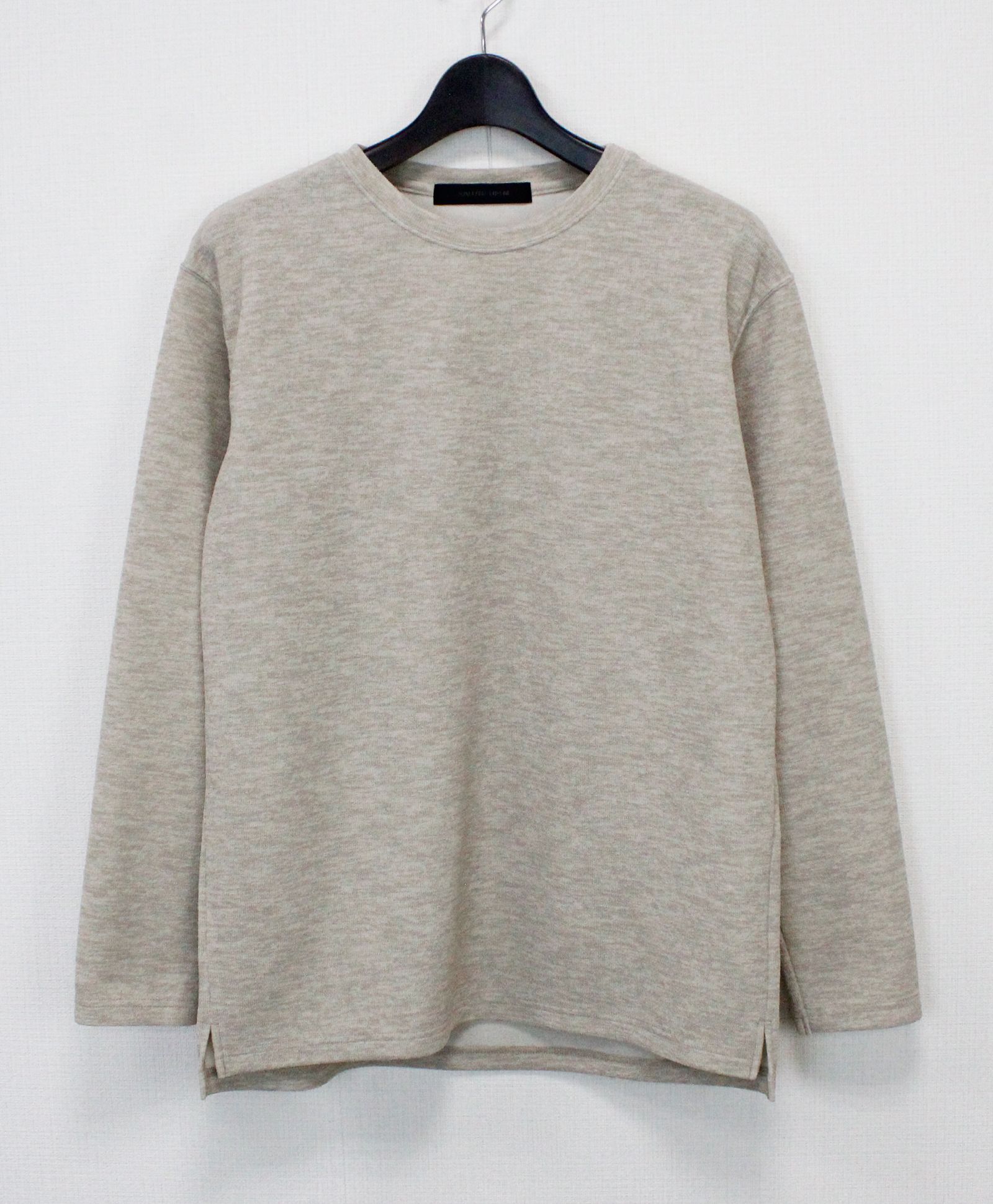 リネンライクダブルフェイスロンT  / ベージュ[86003]