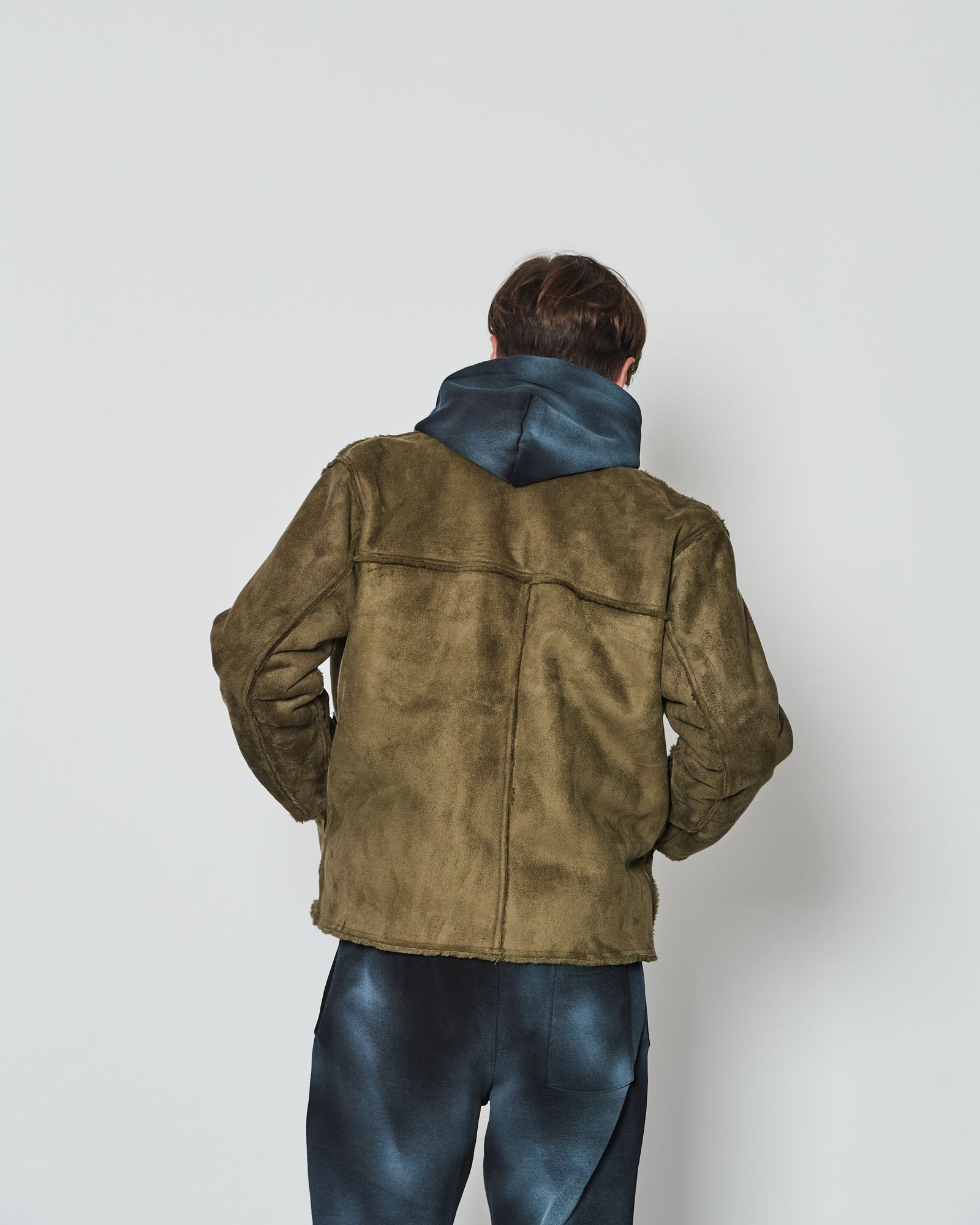 Faux Mouton Jacket / フェイクムートンジャケット / OLIVE 【JK2406】