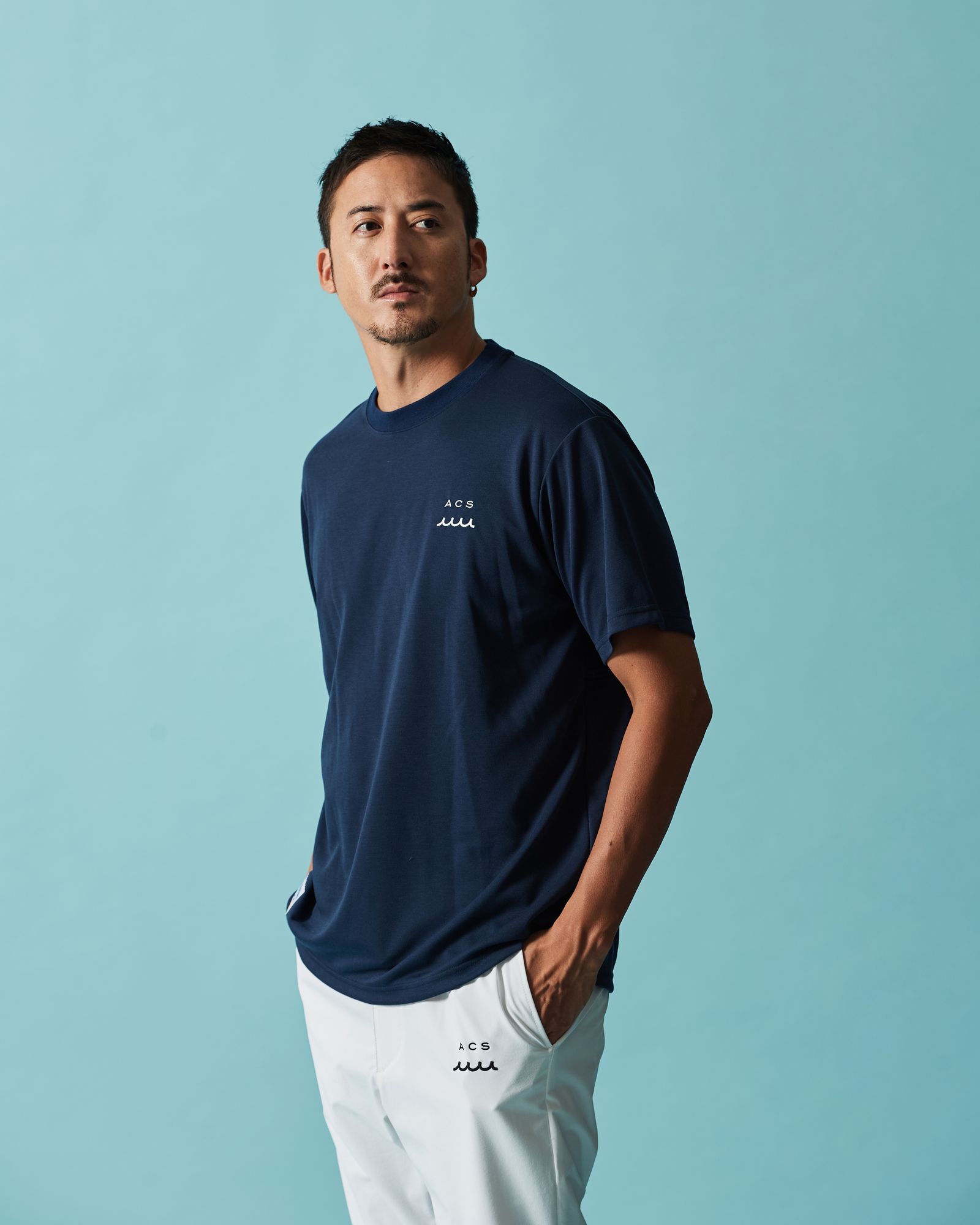 ☆先行予約☆muta MARINE × ACANTHUS  / ベンチレーションTシャツ  /  Ventilation Tee / NAVY【MA2617】