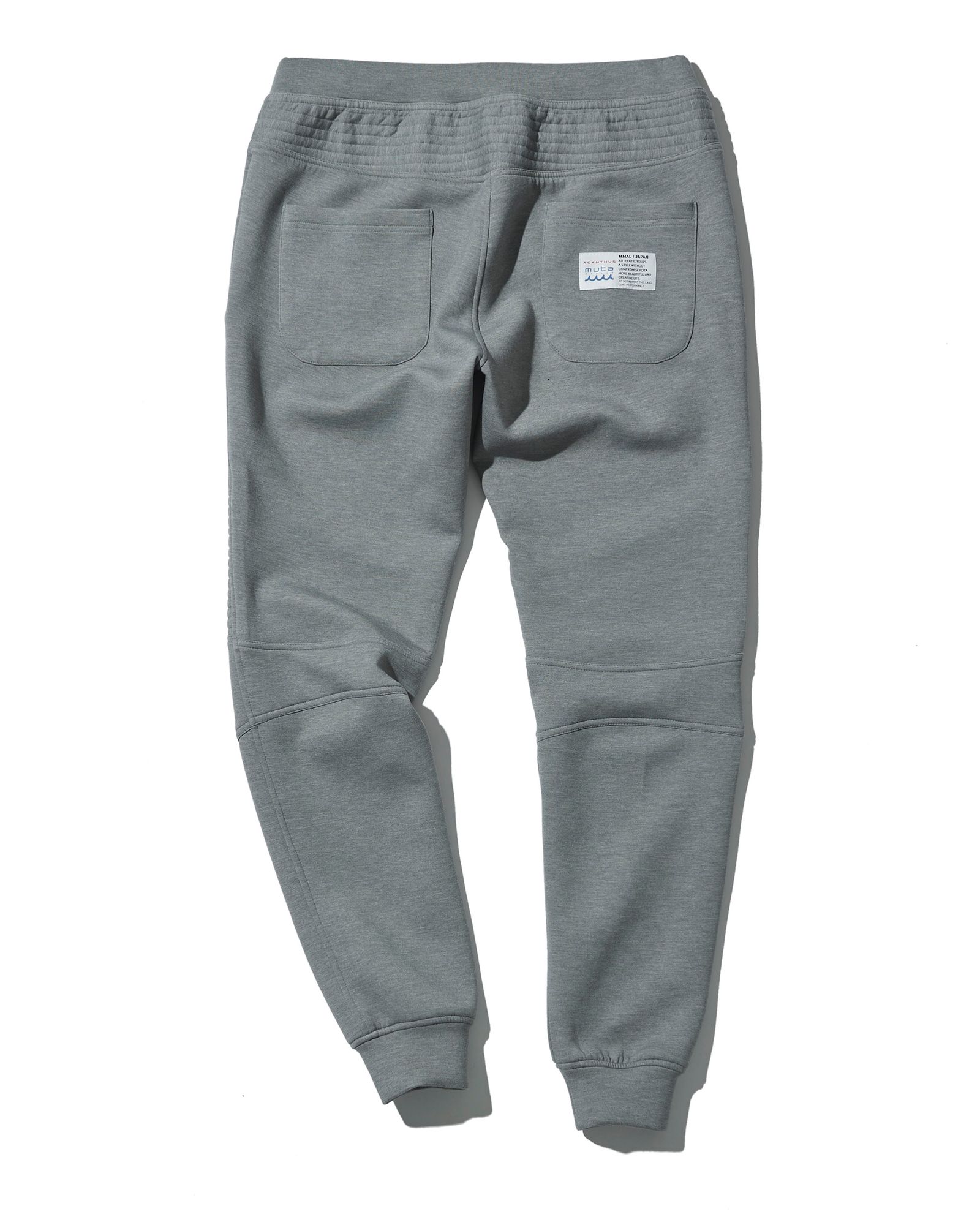 ☆先行予約販売2025年8月下旬～9月下旬頃入荷予定☆ ACANTHUS × muta MARINE / muta Double-knit Biker Pants / バイカーパンツ / GRAY 【MA2533】