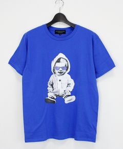 プリントTシャツ HOODIE BABY T-SHIRT [SLTN067] BLUE