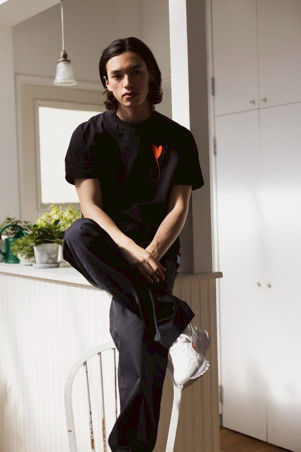 Tシャツ / Tiphanie Big Logo / BLACK x RED