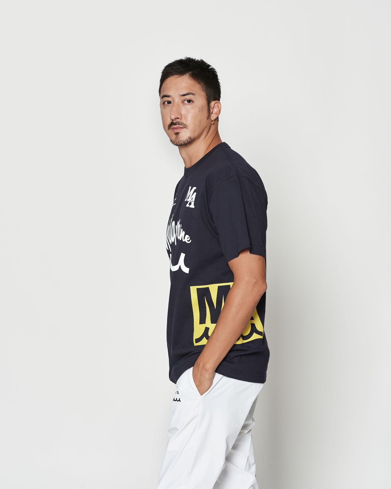 ☆先行予約☆muta MARINE × ACANTHUS  / テストプリントTシャツ  /  Test Print Tee / NAVY【MA2612】