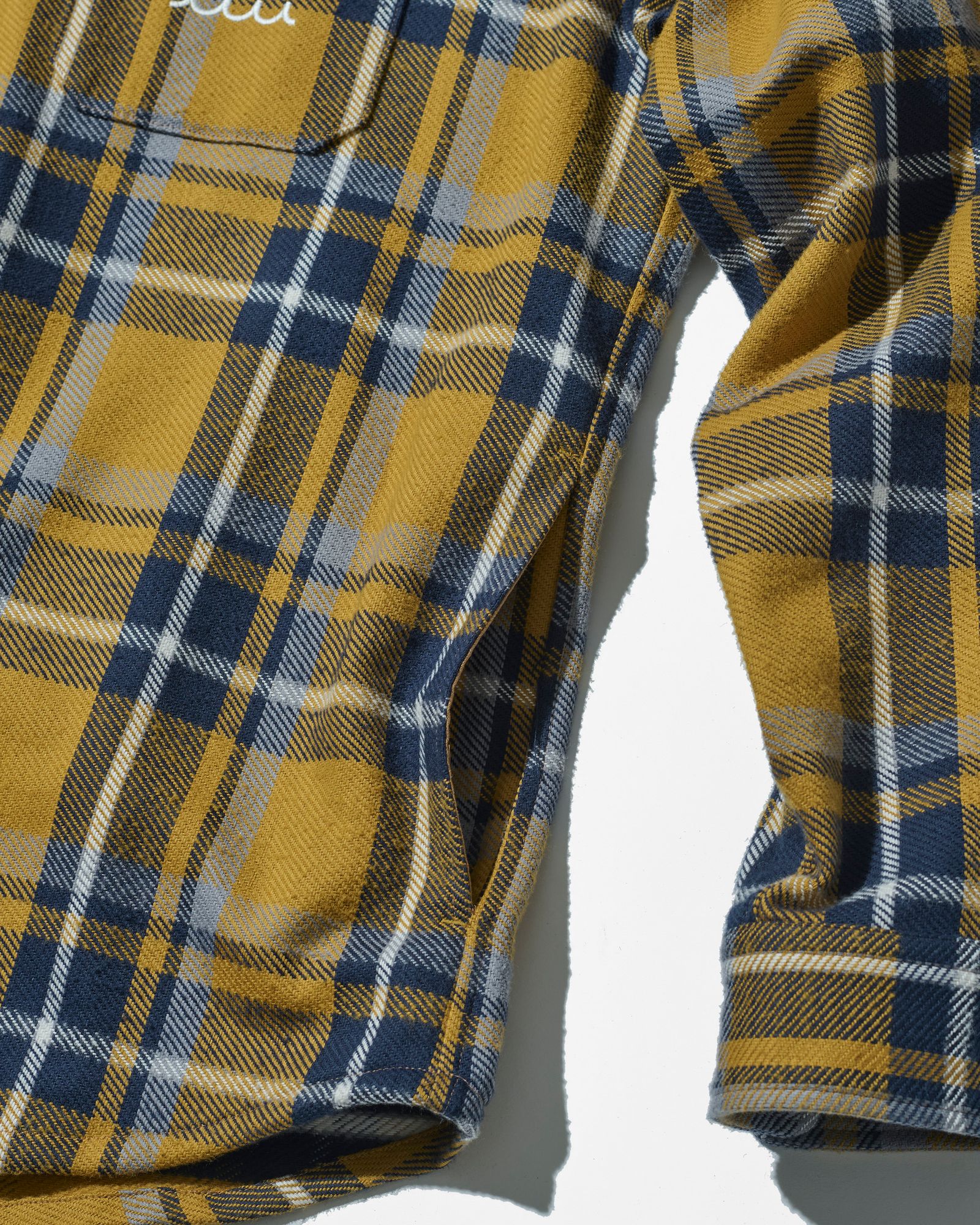 ☆先行予約販売2025年8月下旬～9月下旬頃入荷予定☆ ACANTHUS × muta MARINE / muta Hooded Flannel Shirts / シャツジャケット / YELLOW 【MA2532】
