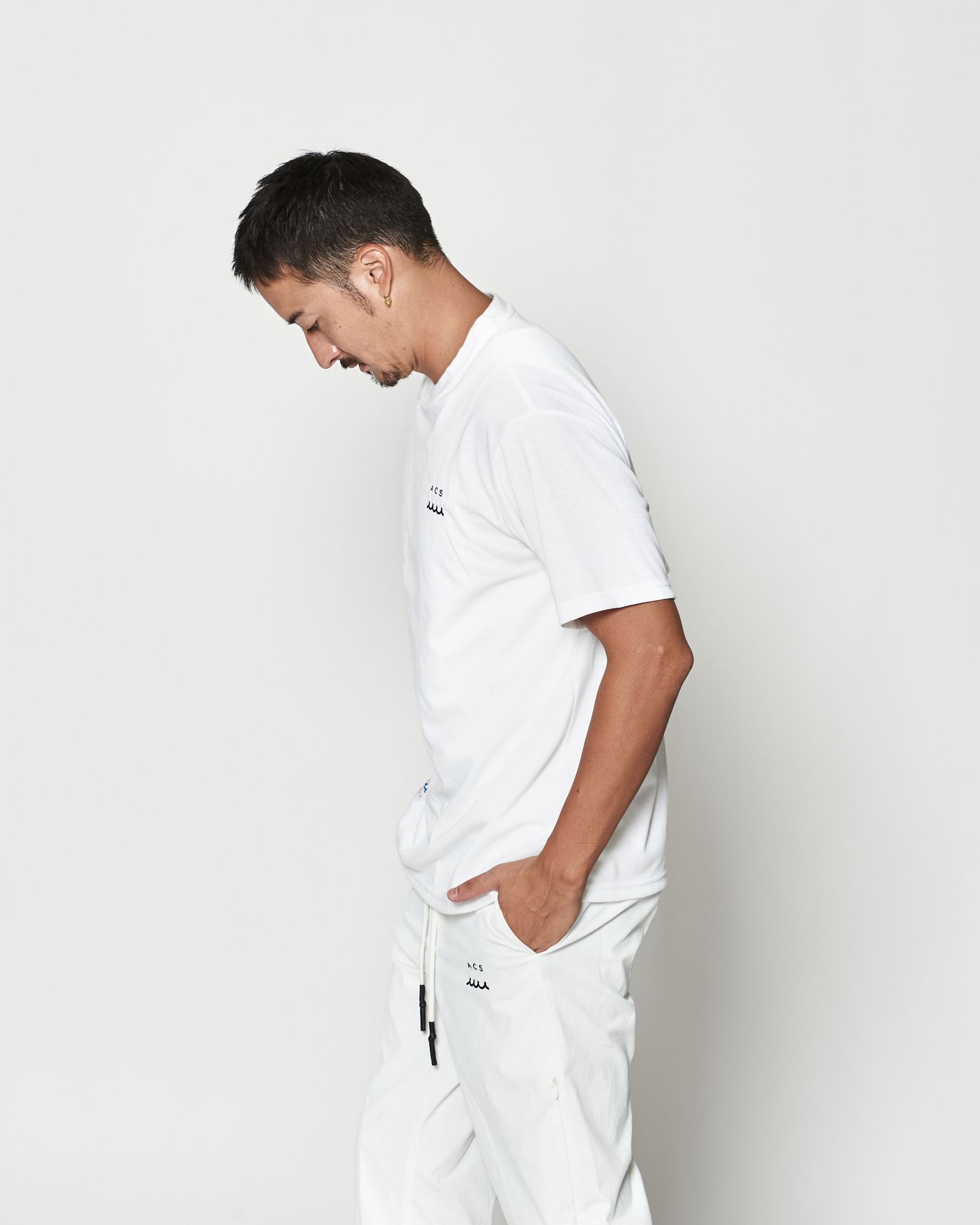 ☆先行予約☆muta MARINE × ACANTHUS  / ベンチレーションTシャツ  /  Ventilation Tee / WHITE【MA2617】