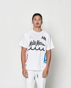 ☆先行予約☆muta MARINE × ACANTHUS  / テストプリントTシャツ  /  Test Print Tee / WHITE【MA2612】