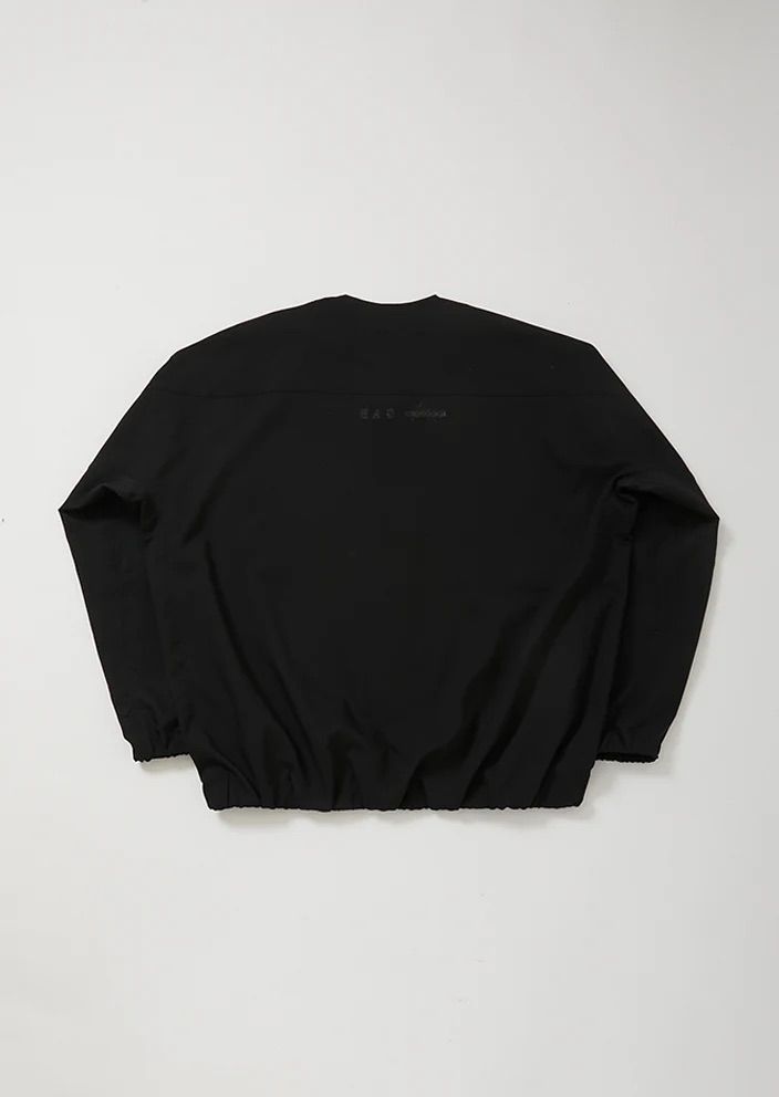 KREVA×GHOST ALMOSTBLACK / WOVEN DWR LONG SLEEVE PONCHO / BLACK [KRVGAB-C-1-1]