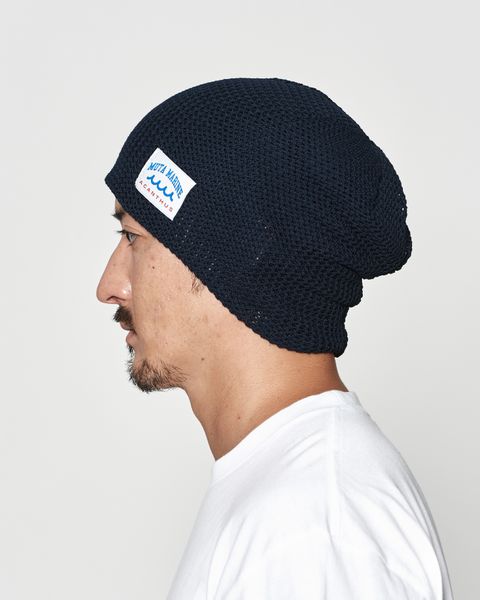 muta MARINE × ACANTHUS  / メッシュバックプールニットキャップ / Mesh Back Pool Knit Cap / NAVY 【MA2623】