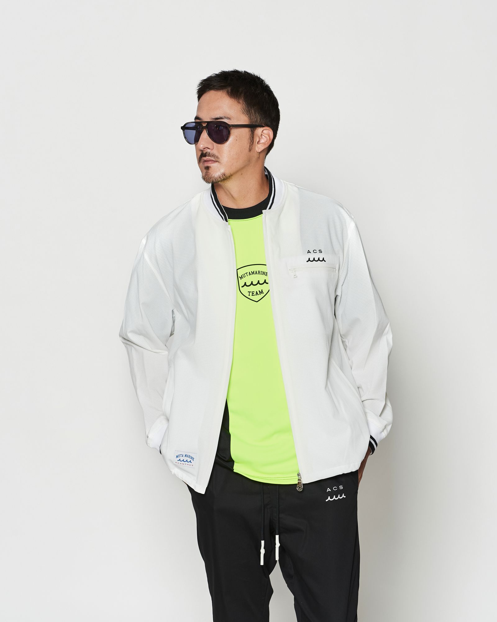 ☆先行予約☆muta MARINE × ACANTHUS  / Dot Air®ベンチレーションジャケット / Dot Air® Ventilation Jacket / WHITE【MA2603】