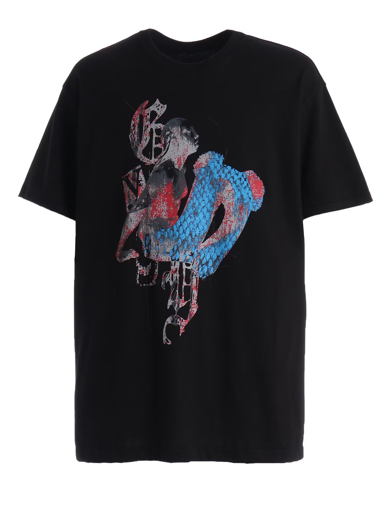 JERSEY MERMAID T-SHIRT / BLACK [GW-T72-070-2]
