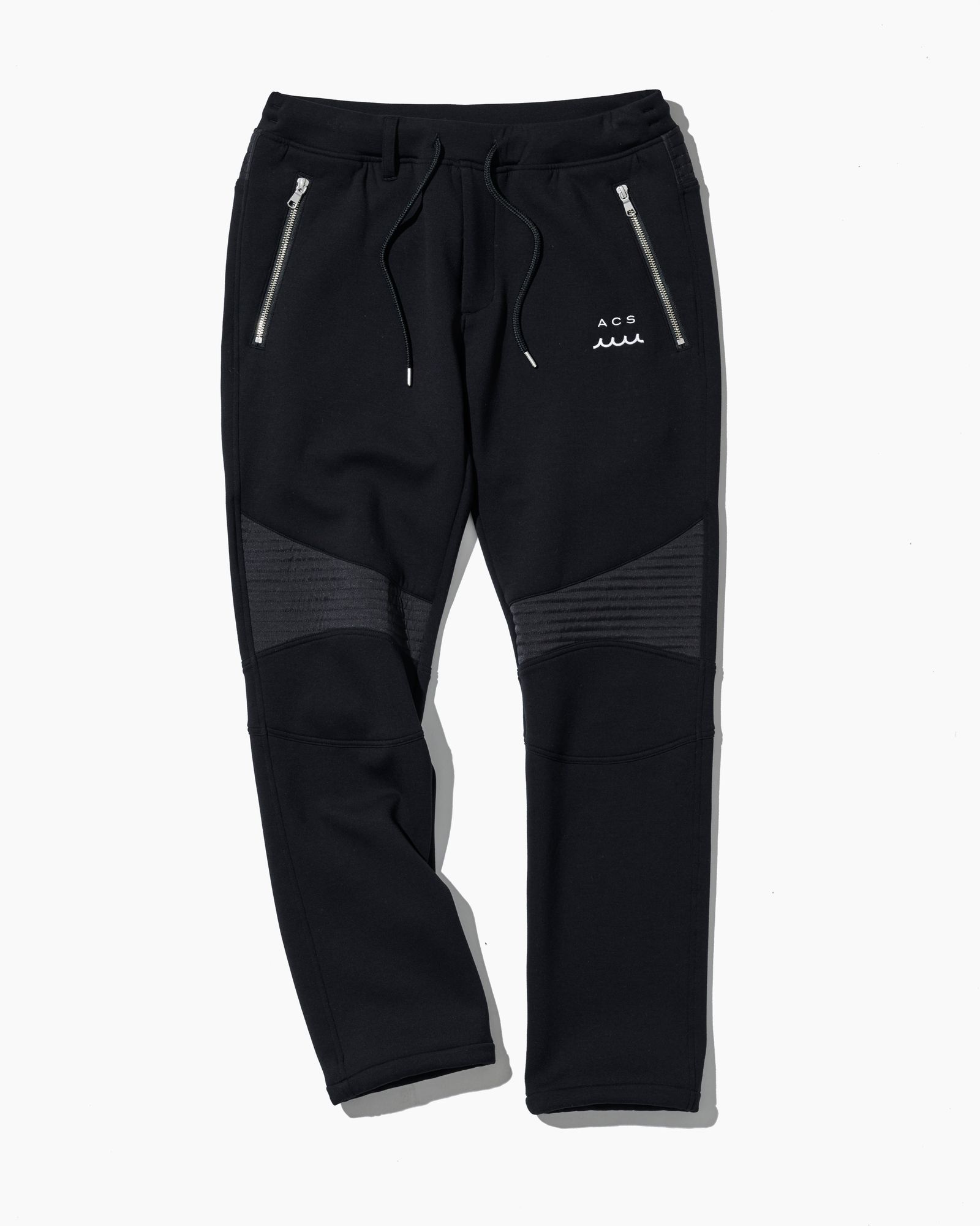 ☆先行予約☆ muta MARINE × ACANTHUS  / バイカーパンツ /  Double-knit Biker Pants / BLACK【MA2653】