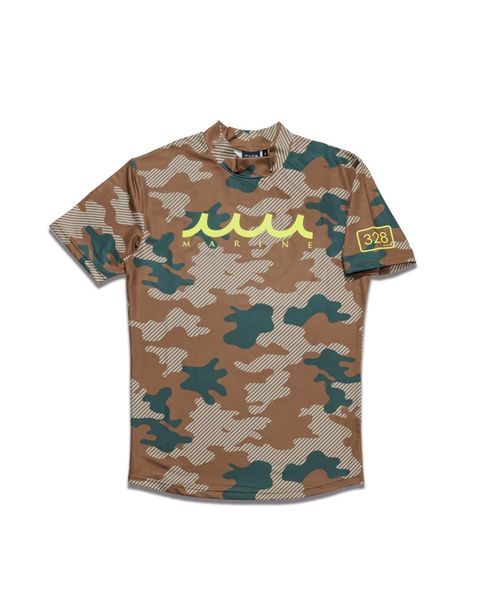 ラッシュTシャツ (ダイアゴナルカモ) / ベージュ [MMTK-439010]