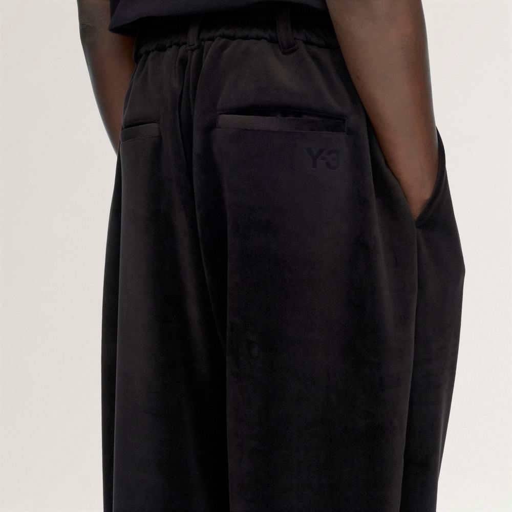 ベルベット コーデュロイ トラック パンツ /   Y-3 VELVET CORDUROY TRACK PANTS / BLACK [KY1374-APPA26]