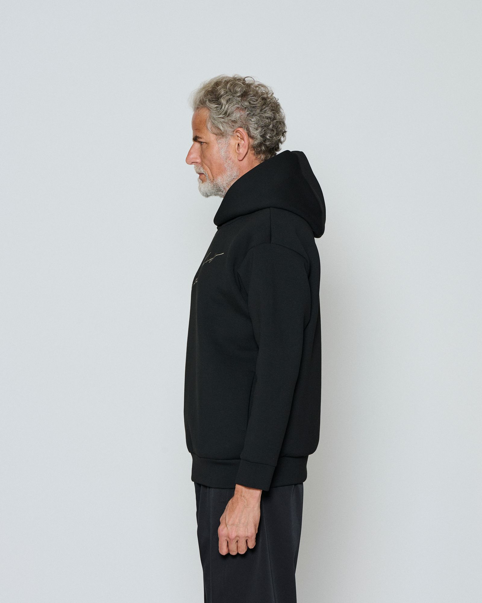 ☆先行予約☆  ダンボールニットスウェットパーカー / フーディー / Hooded Sweatshirt / BLACK 【DW2501】