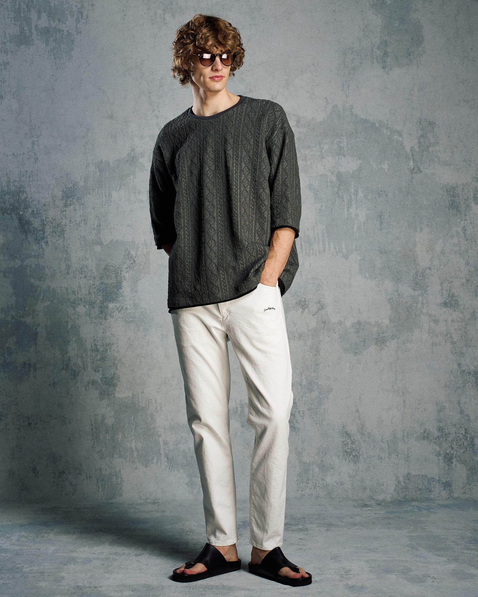 ☆先行予約☆ スリムテーパードデニム /  thin denim easy / WHITE [5224 ds07i]