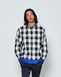 ☆先行予約☆muta MARINE × ACANTHUS  / 配色切替シャツ /  Color Switching Shirt / BLUE【MA2708】