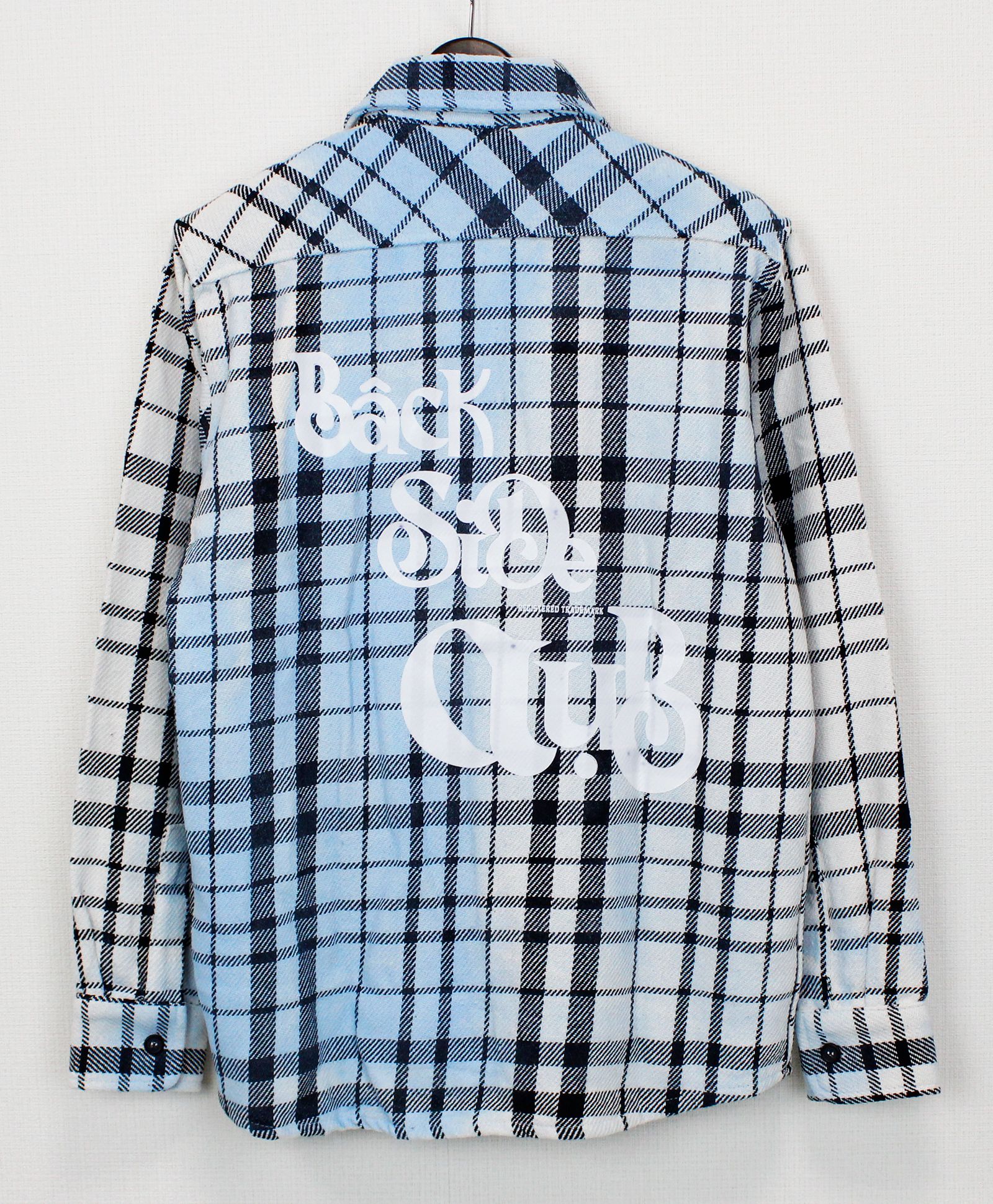 チェックシャツジャケット / BACKTOVIET SHIRT JACKET MARMORIZED / BLUE 【JRX 613】