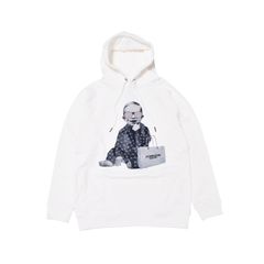 プルオーバーパーカー / SWALLOW HOODIE / WHITE [SLPP154]