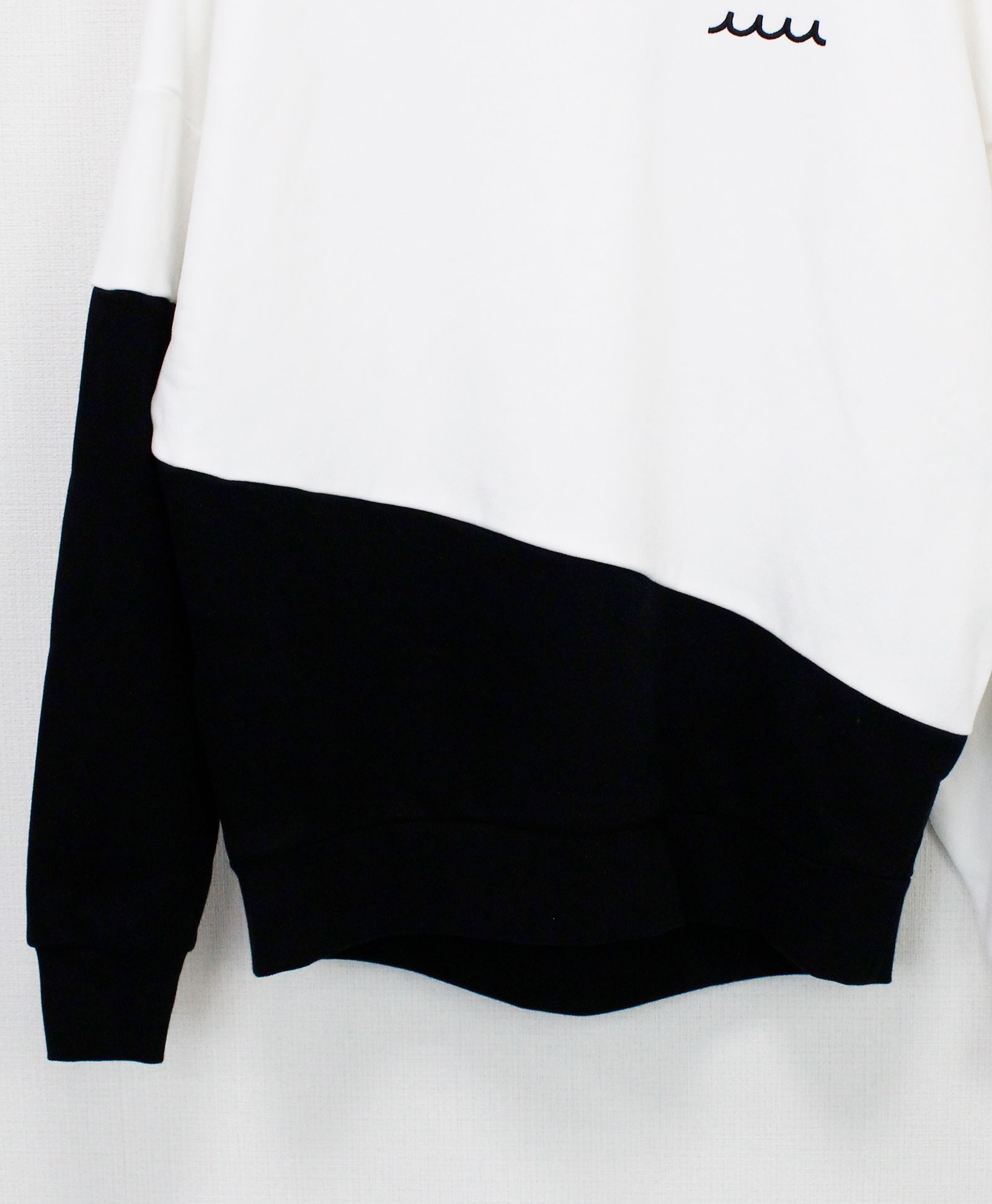 ユニセックス /  BIG プルオーバーパーカー (バイカラー) / ホワイト [MMSG-241215]