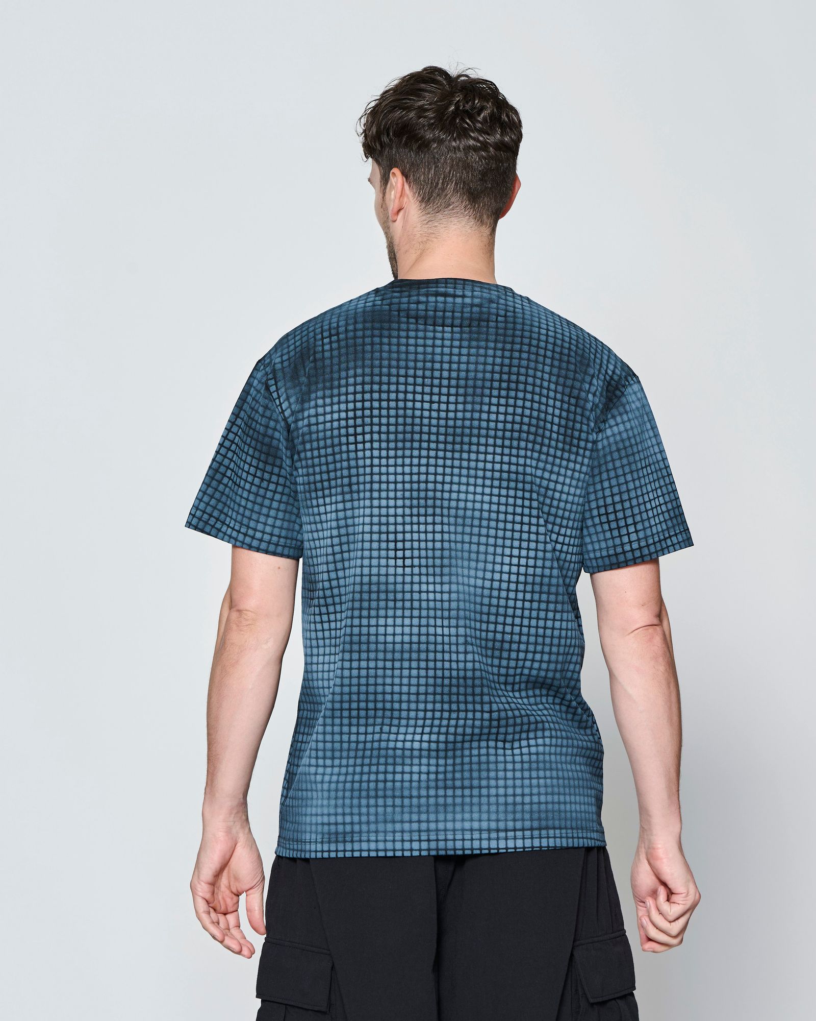 ☆先行予約☆ グリッドプリント Tシャツ  /  Grid Print Tee / BLACK【CT2704】