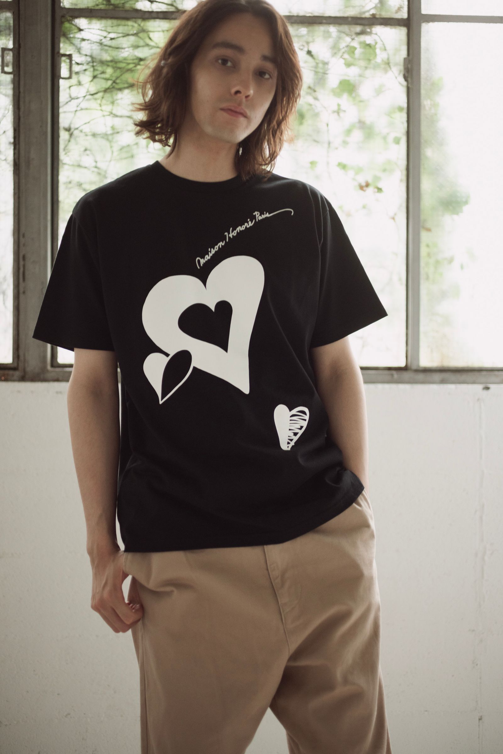 Tシャツ / Pothos / BLACK