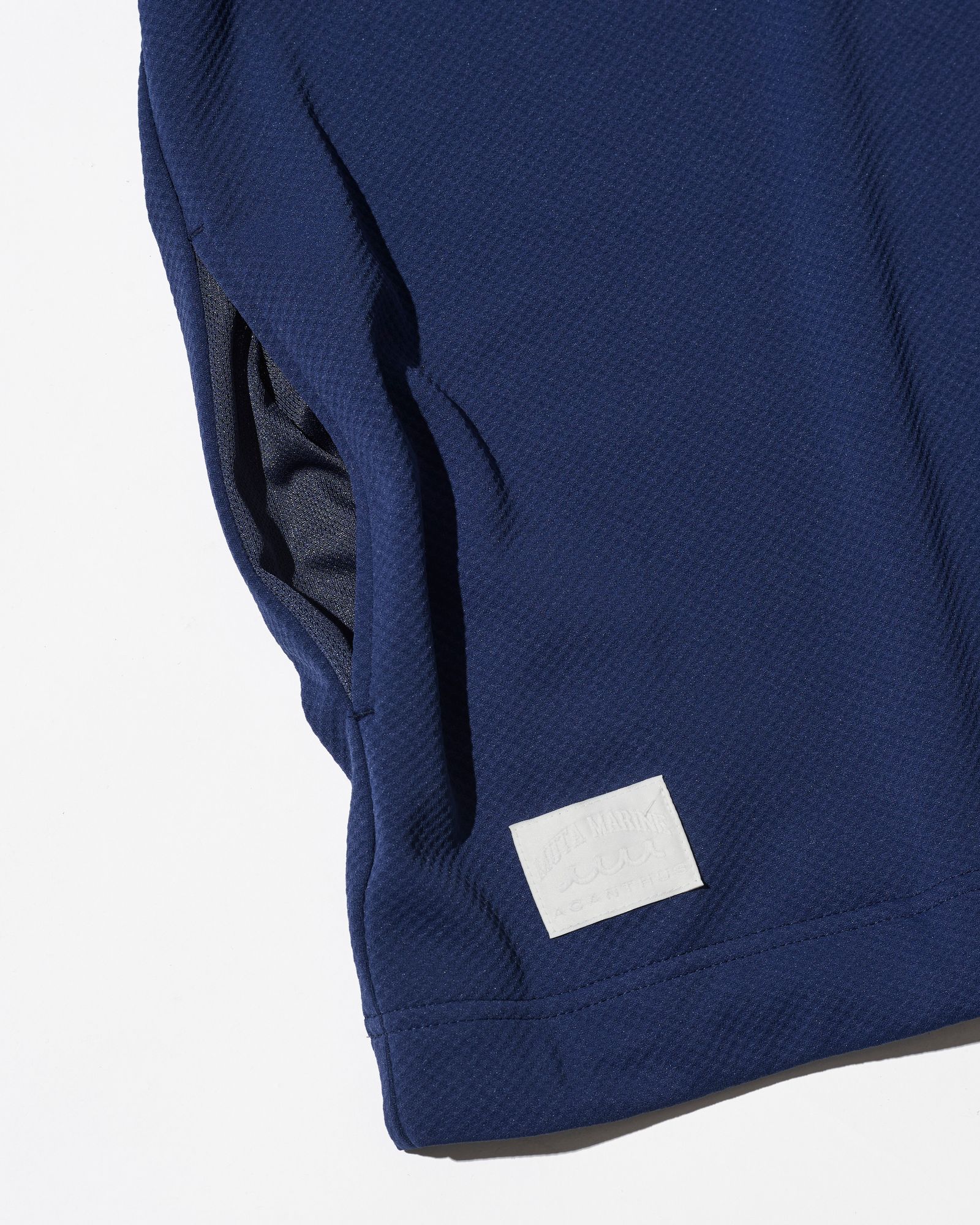 ☆先行予約☆muta MARINE × ACANTHUS  / スタンドカラーS/Sトップ /  Stand Collor S/S Top / NAVY【MA2709】