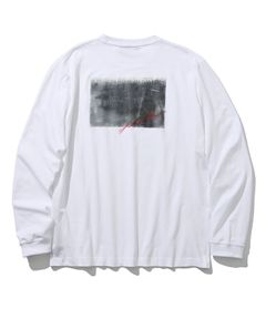 フォトペーパープリント L/S Tシャツ / Photo Paper Print L/S Tee (Horror) / WHITE