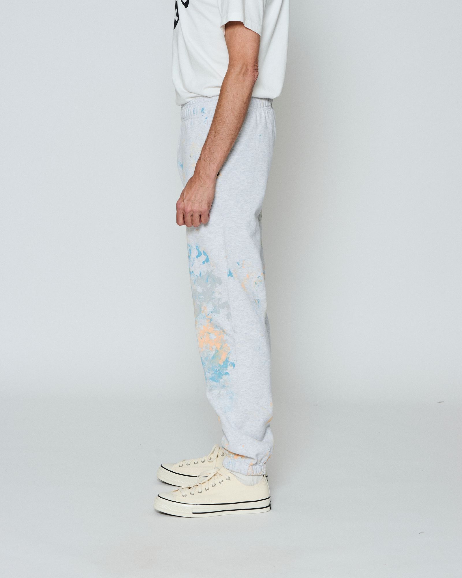 ☆先行予約☆  アブストラクトペイントスウェットパンツ / Abstract Paint Sweatpants / ASH GREY 【HJ2604P】