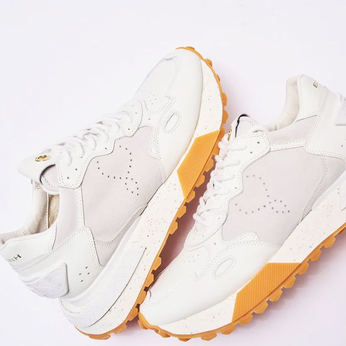 レザーテックスニーカー / NSJ358J /  WHITE/ECRU