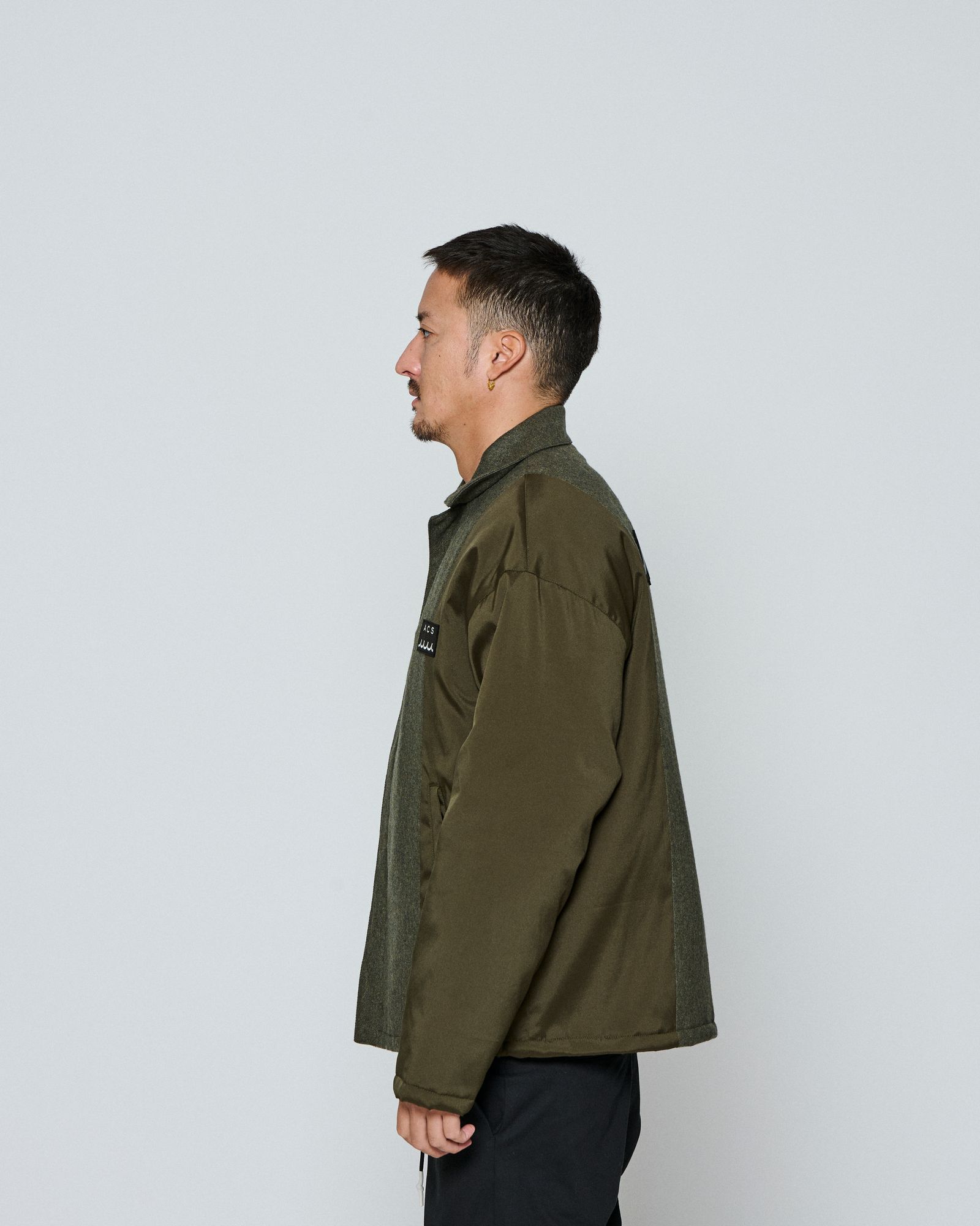 ☆先行予約☆ muta MARINE × ACANTHUS / コーチジャケット / Split Coach Jacket / KHAKI 【MA2651】
