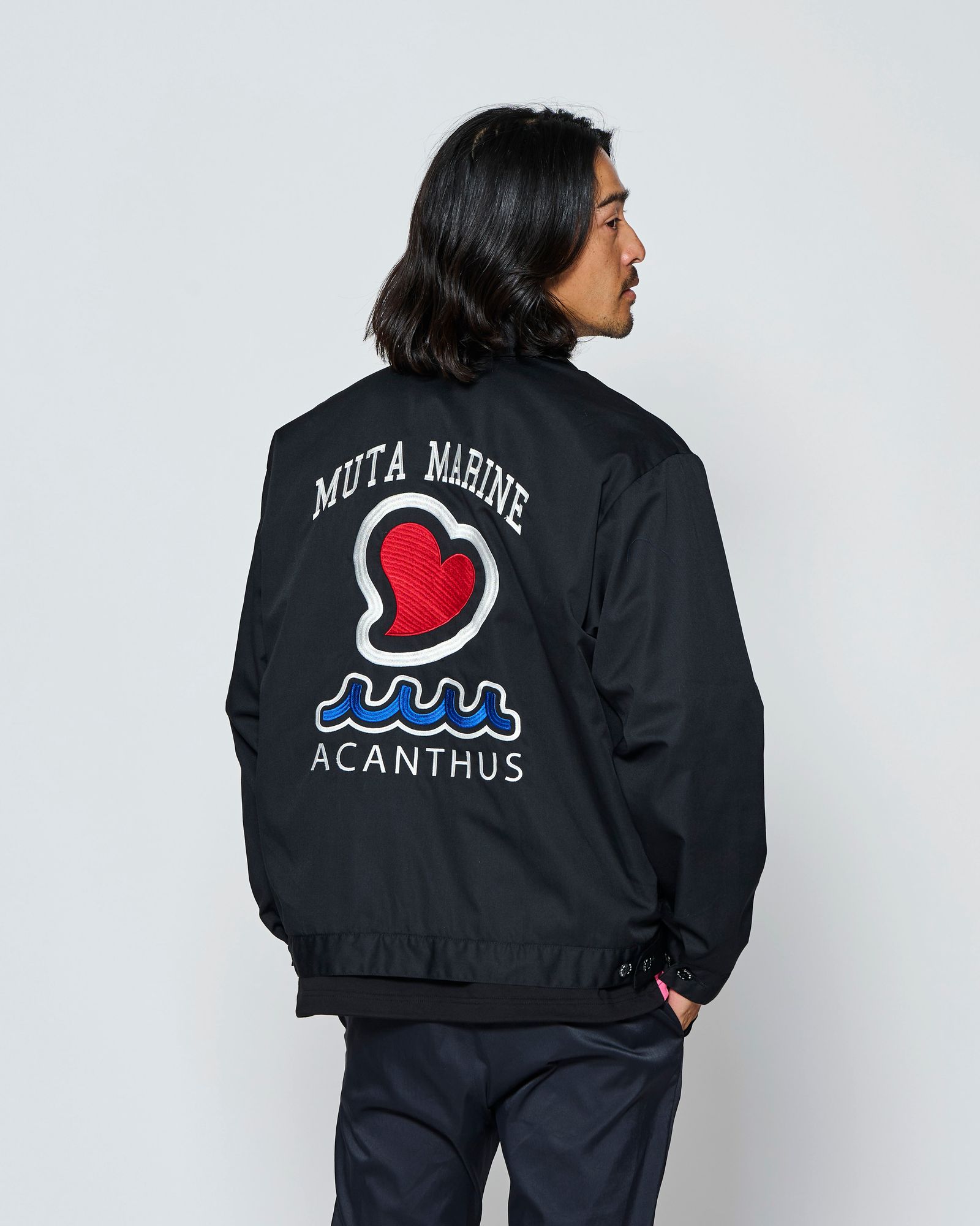 ☆先行予約☆muta MARINE × ACANTHUS  / スーベニアジャケット /  Souvenir Jacket / BLACK【MA2701】