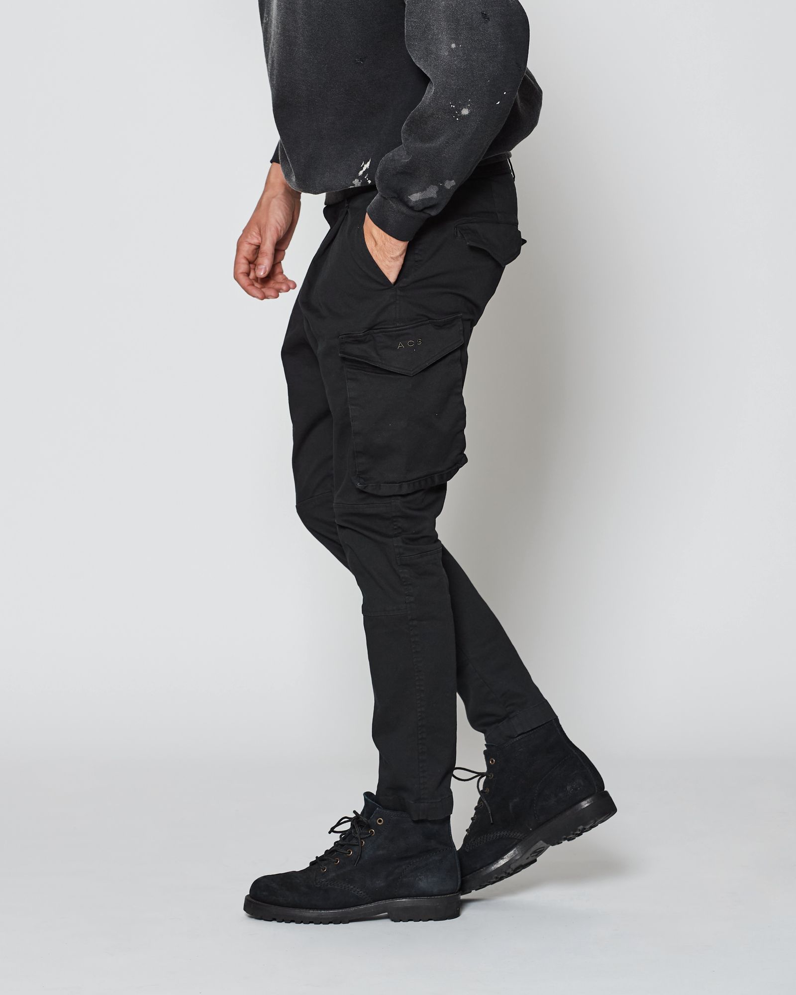 ACANTHUS / Cargo Pants / カーゴパンツ / BLACK 【PT2503】