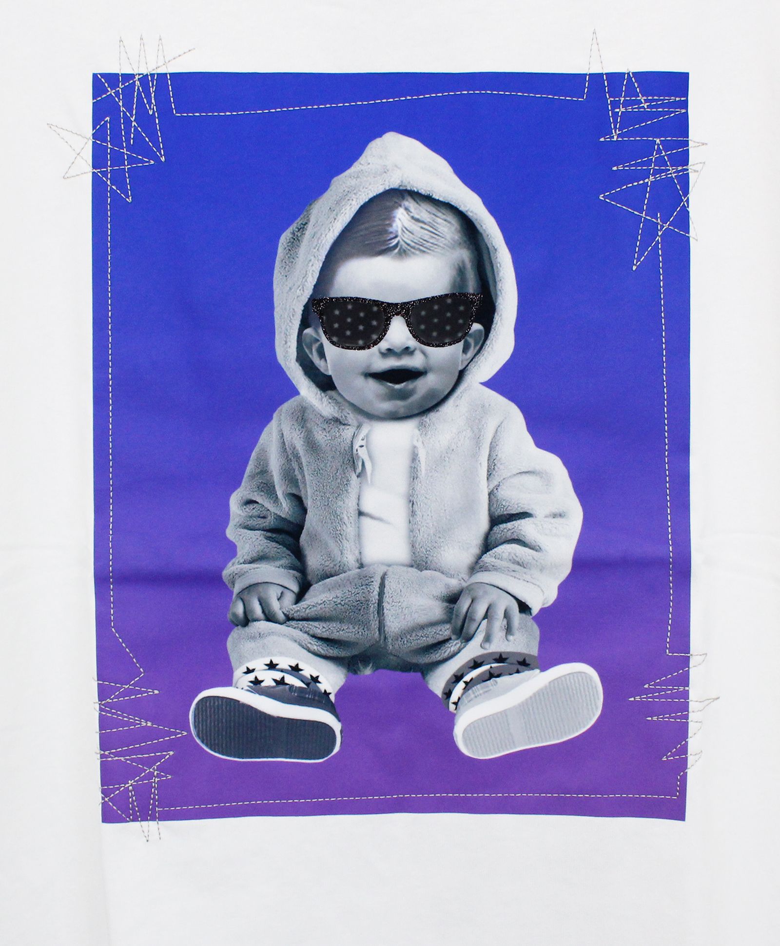 プリントTシャツ 3D HOODIE T-SHIRT / WHITE  [SLTN120]