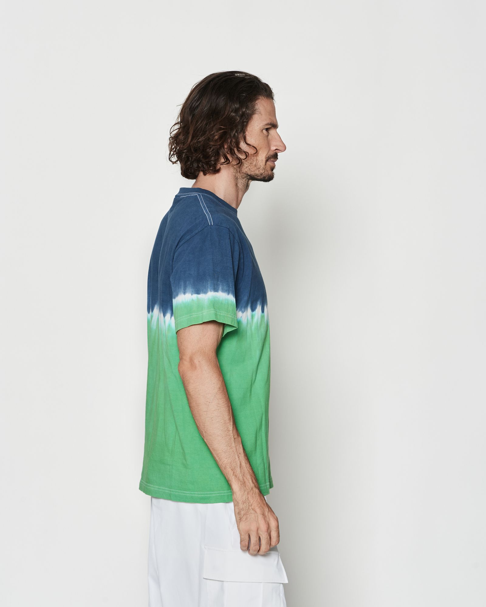☆先行予約☆ タイダイTシャツ  /  Contrast Tie-dye Tee / NAVY GREEN【CT2604】