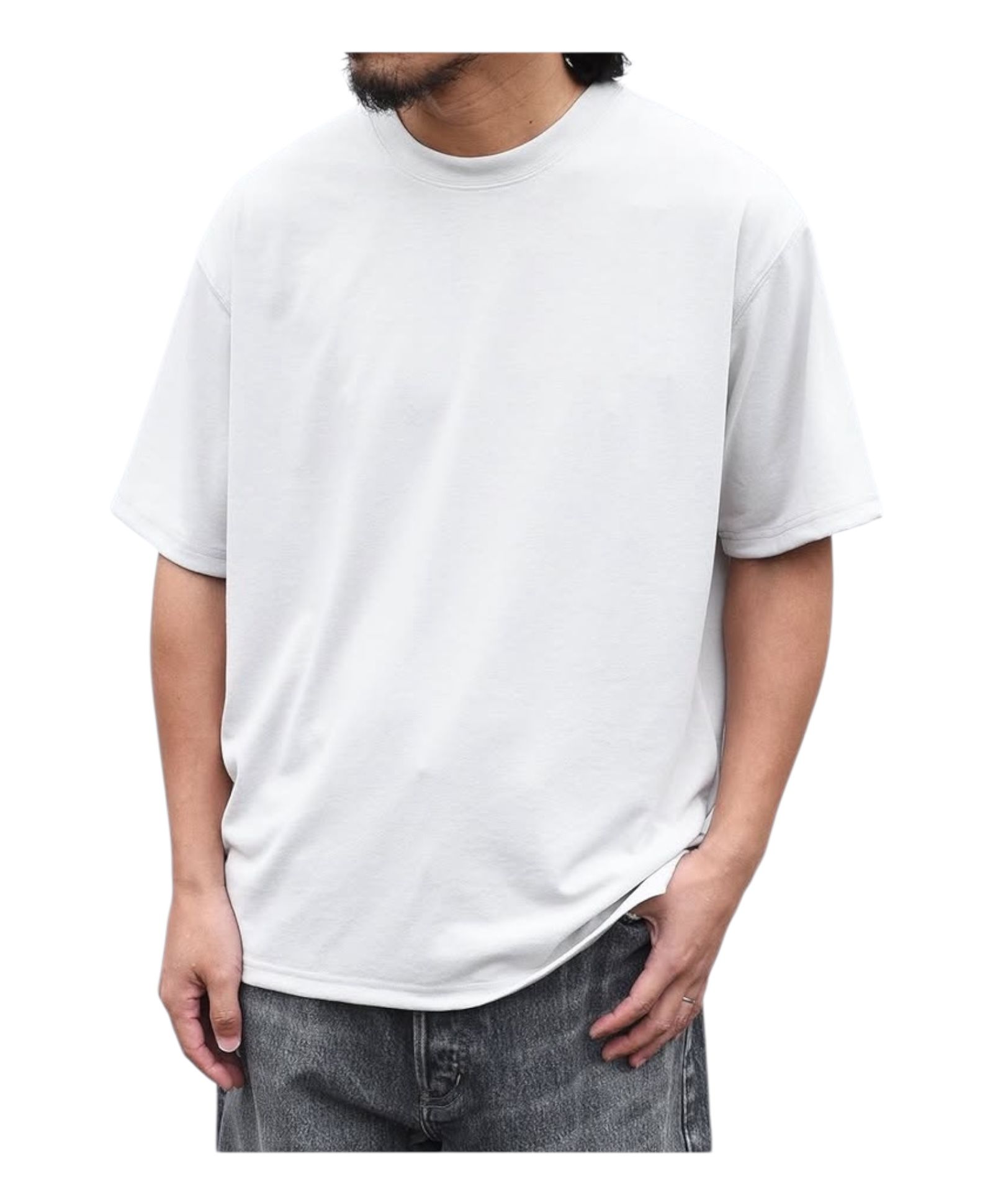マルーデコットン20s天竺Tee 半袖レギュラーTシャツ  / ホワイト [76001]