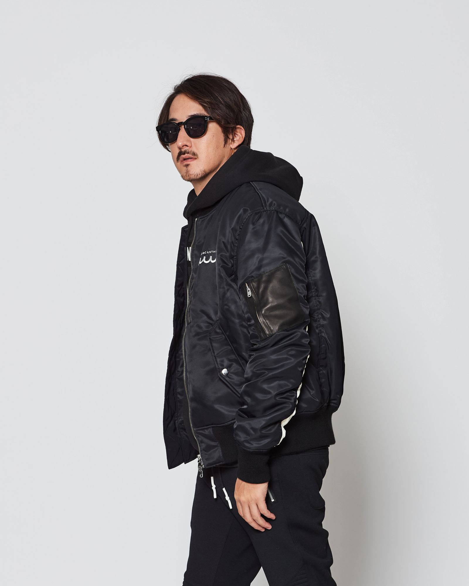 ☆先行予約販売2025年9月下旬～10月下旬頃入荷予定☆ ACANTHUS × muta MARINE / muta Nylon MA-1 / MA-1 / BLACK 【MA2531】
