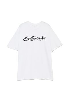 ロゴメッセージプリントTシャツ / LOGO MESSAGE PRINT SHORT SLEEVE TEE  / ホワイト[26MY-ST004]